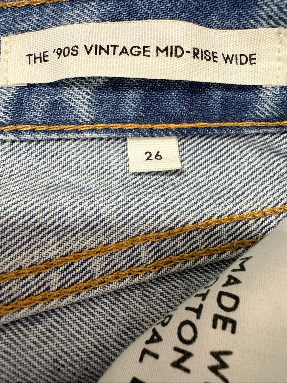 Denim Forum The ’90s Vintage Mid-Rise Wide Jeans 26 - Picture 4 of 9
